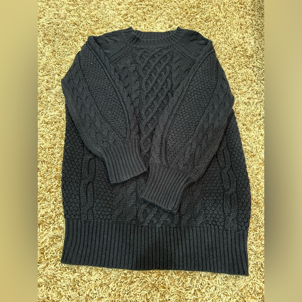 Black sweater dress